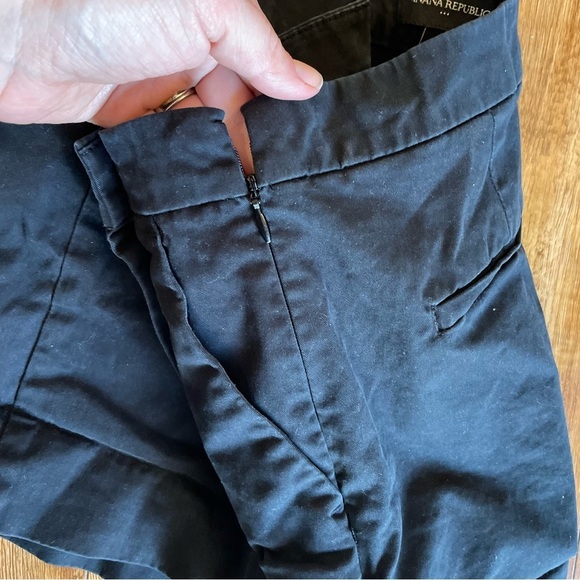 BANANA REPUBLIC Women's Black Button-Detail Shorts Size 4 - Picture 5 of 7